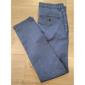 New men's 32x32 vineyard vines blue blazer salesman pants  slim khaki trouser